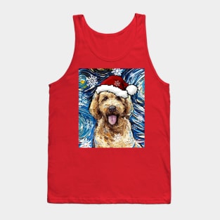 Goldendoodle Santa Tank Top